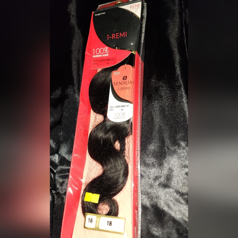 Sensual I- Human Hair Weave - 1B Black 18"
